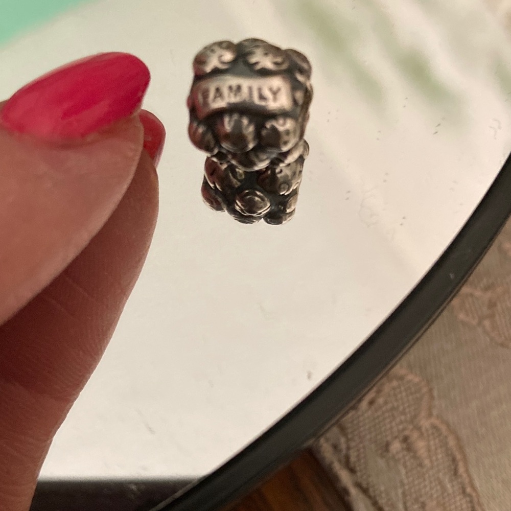Pandora Retired “Love & Family” bead 925 sterling silver ALE Retired.